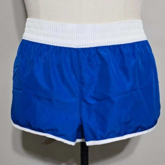 New Op Blue White Board Shorts XL 15/17 Womens Ocean Pacific Beach Swim Cover Up - Picture 1 of 13